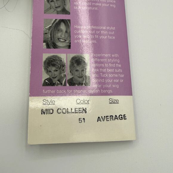 NWT Paula Young Mid Colleen Gray Wig Color 51 Short Curly Synthetic Average main image 4